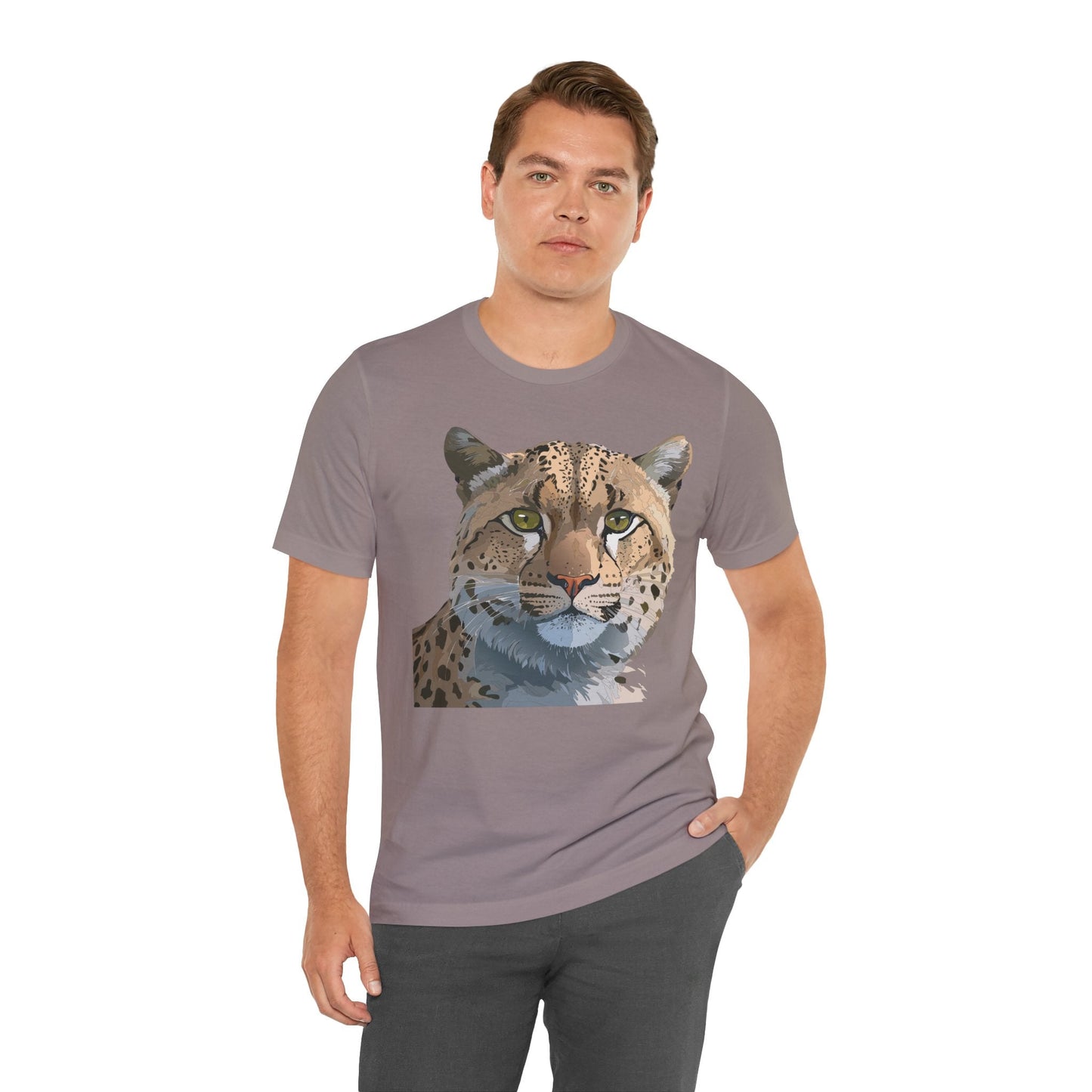 Unisex Animal Shirt With Animals Art Design Tee Short Sleeve Wildlife Print Tee Shirt