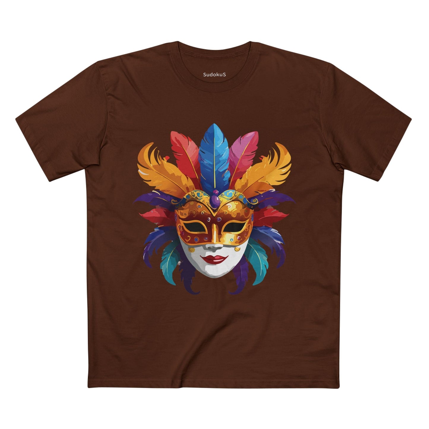 Mask Graphic Unisex 100 Cotton Staple Tee 12