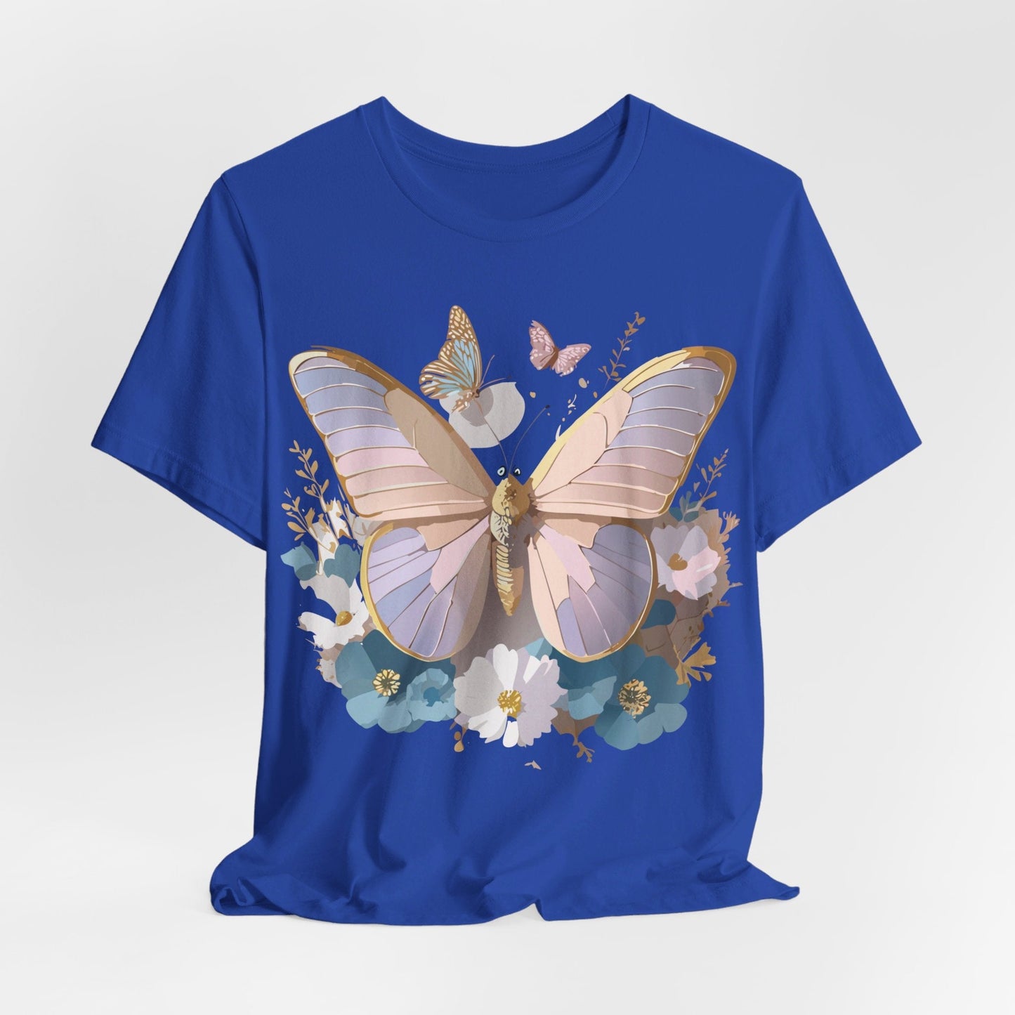 Butterfly Graphic Tee Unisex Short Sleeve Vintage Inspired Artwork Adelpha