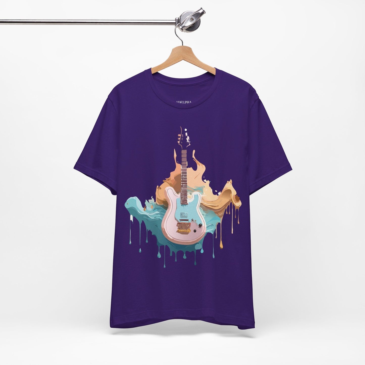 Music Graphic Unisex 100 Cotton Vintage Art with Musical Elements Tee 51