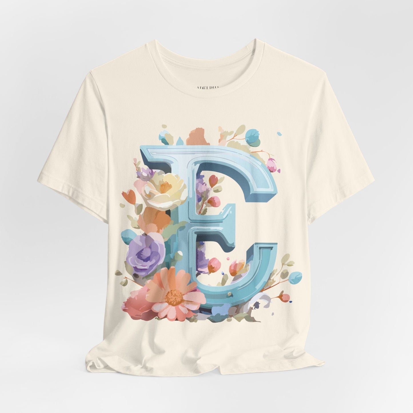 Unisex Letter E  Graphic Tee Featuring Vintage Inspired Artwork Collection