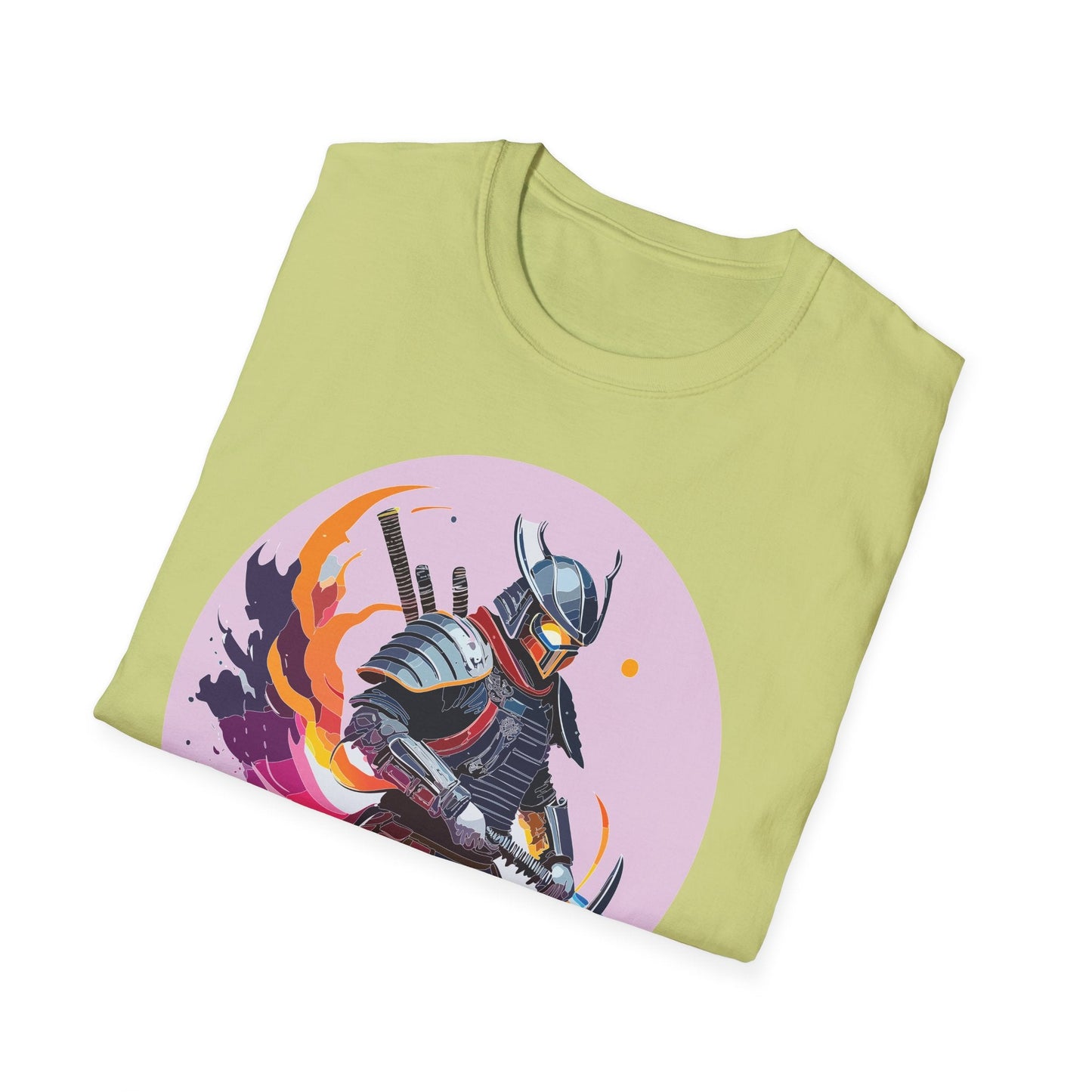Samurai Shirt Unisex Short Sleeve Tee With Samurai Print Softstyle Gildan 64000 Ring Spun Cotton