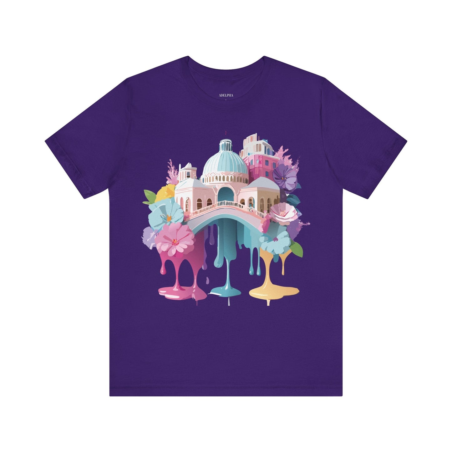 Venice Tourist Graphic Tee Unisex Jersey Short Sleeve Vintage Inspired Artwork Adelpha
