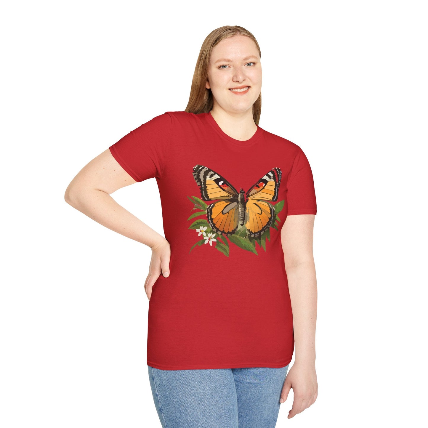 Monarch Butterfly Shirt Unisex Softstyle Tee 100 Percent Ring Spun Cotton Gildan 64000