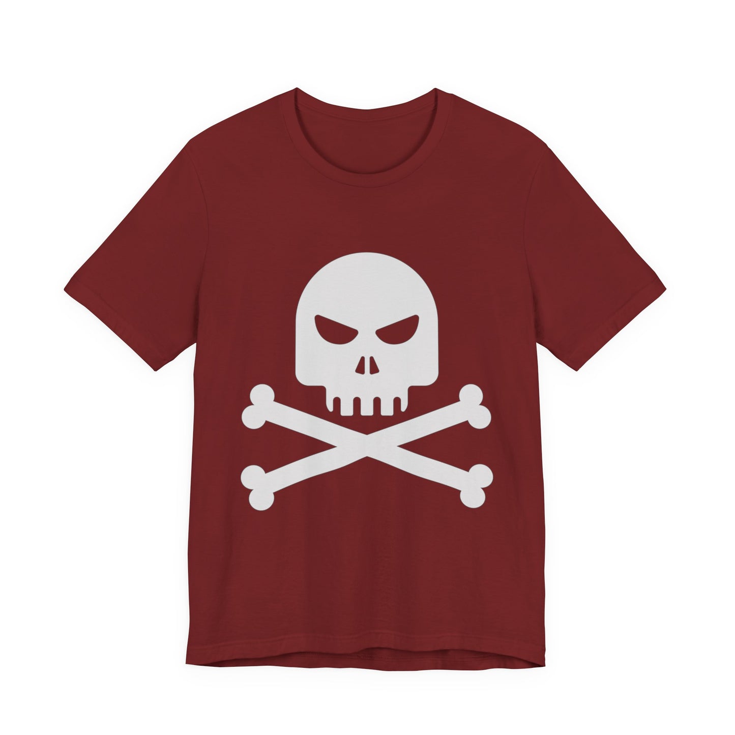 Camiseta unisex de algodón con calavera