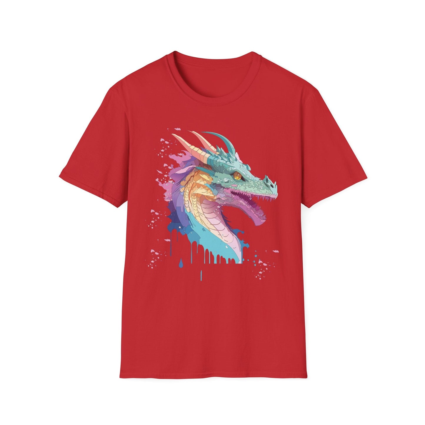 Dragon Graphic T Shirt Unisex Animal Shirt Cotton Softstyle Tee For Everyday Comfort