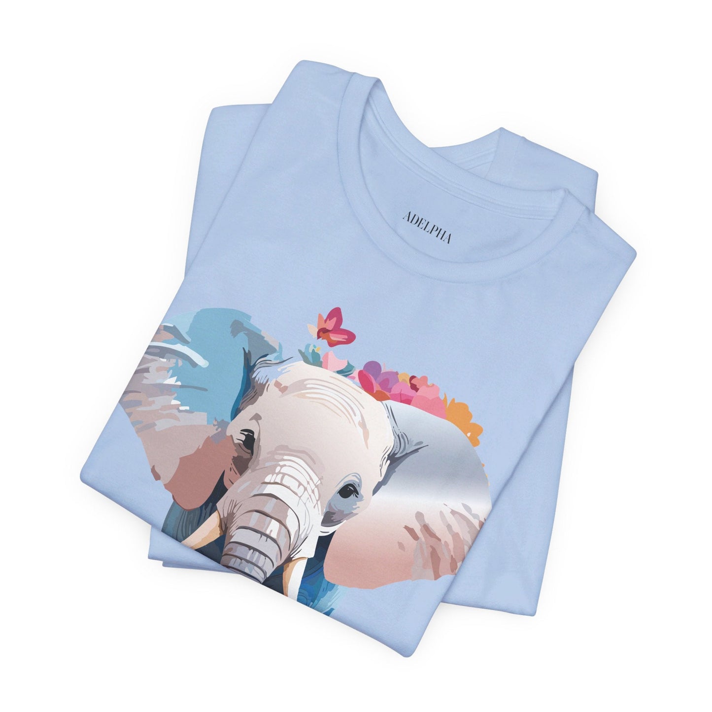Elephant Graphic Tee From Adelpha Unisex Vintage Inspired Art Design Tee Shirt For Everyday Wear