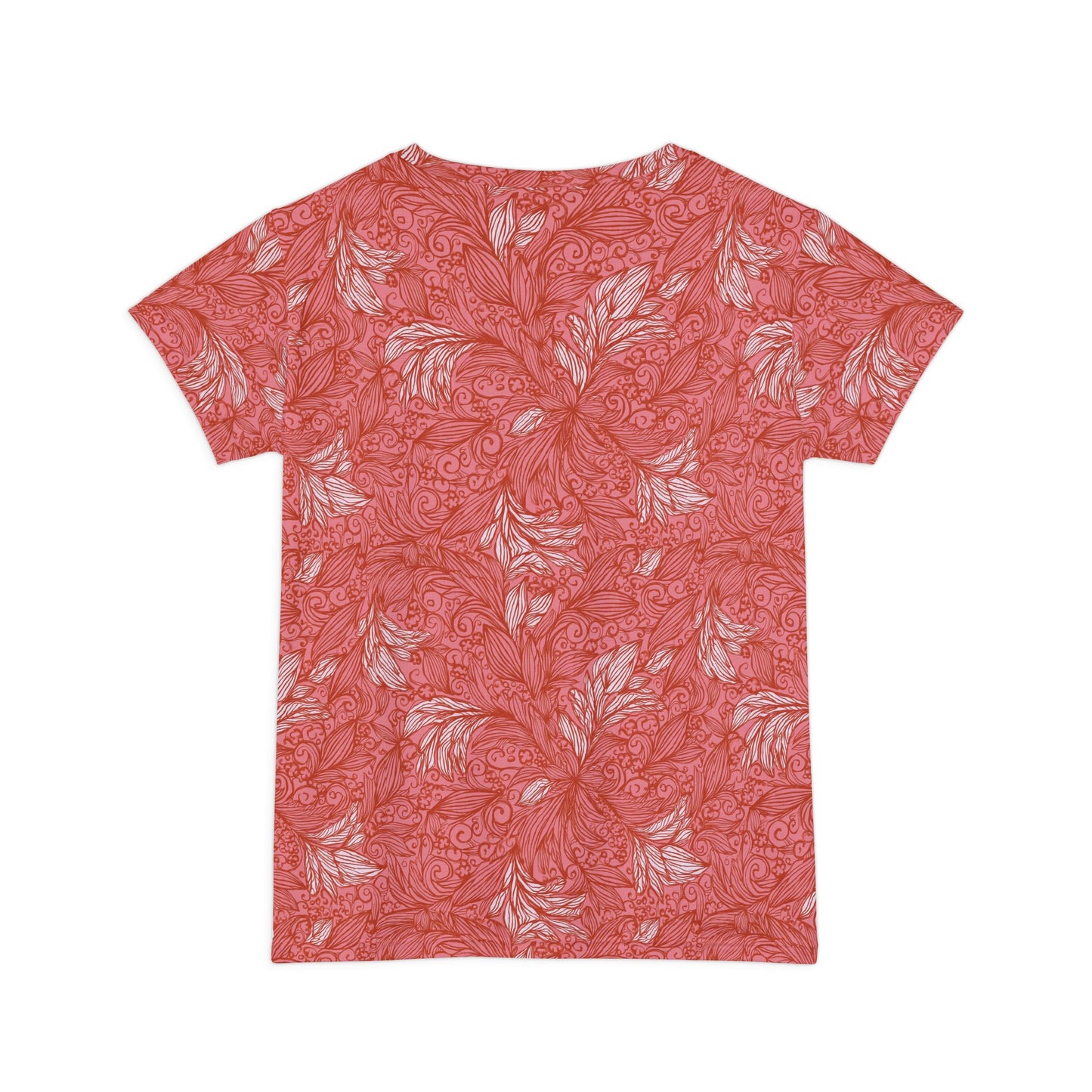 Women Poly Span T-Shirt with Floral Print