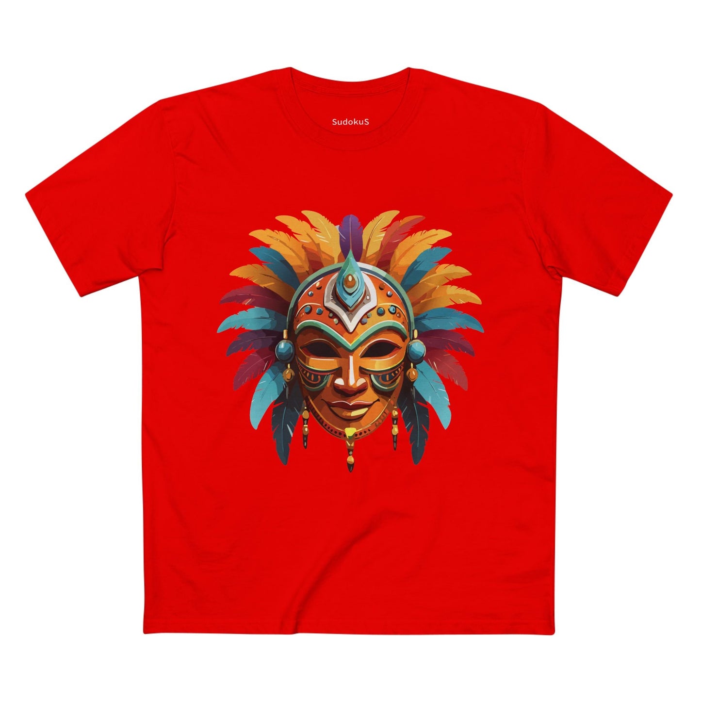 Mask Graphic Unisex 100 Cotton Staple Tee 4