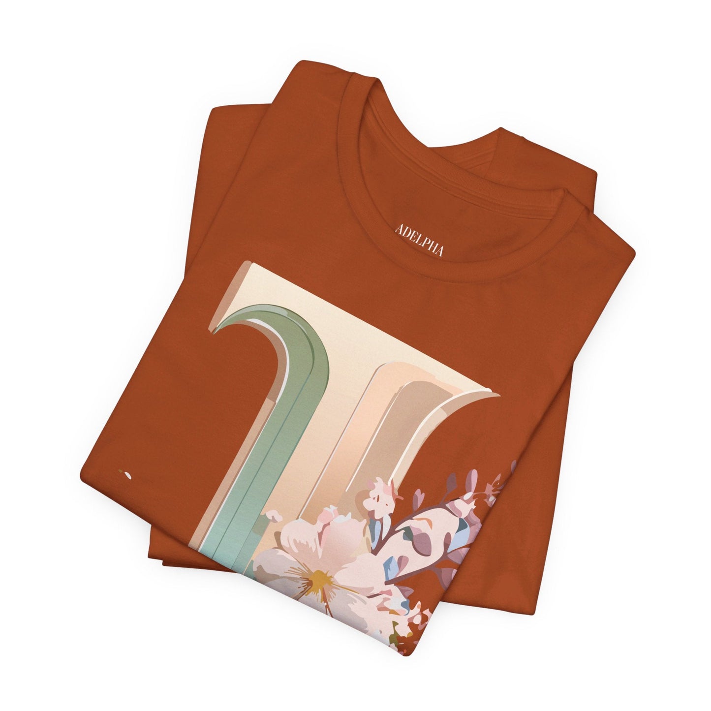 Letter J Graphic Tee Unisex Vintage Inspired Art From Adelpha Short Sleeve Shirt