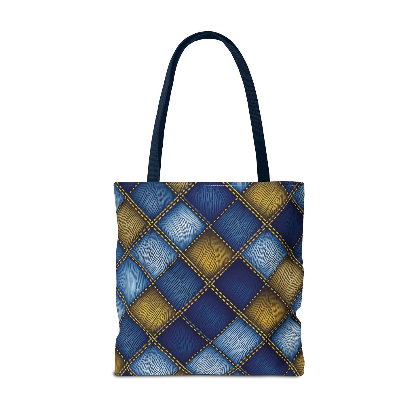Denim Fabric Imitation Print Unisex Canvas Bag Poly Spun 3 Sizes Tote Bag 143