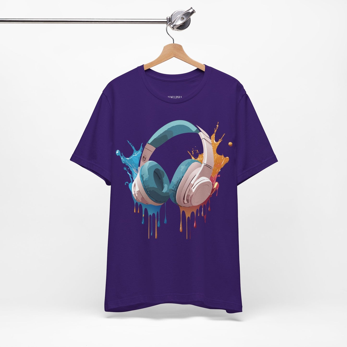 Adelpha Graphic Tee Unisex Music Artwork Vintage Inspired Jersey Short Sleeve Shirt
