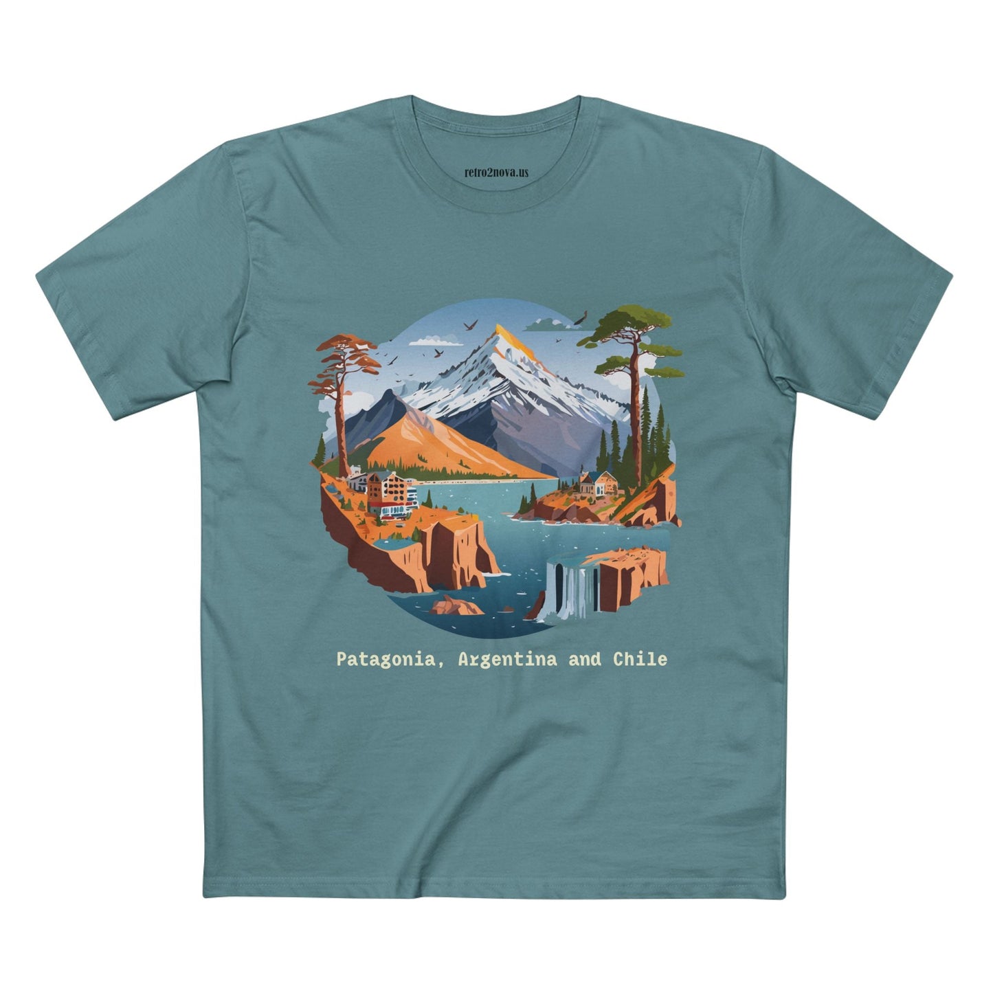 Travel Shirt Unisex Premium Cotton Tee With Original Art Design Retro2Nova TT69 Edition