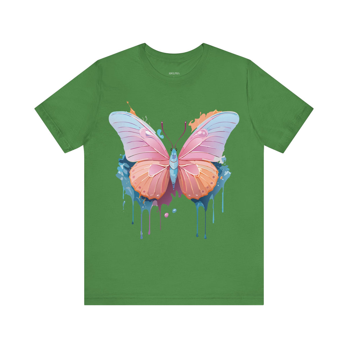 Butterfly Graphic Unisex Cotton Bella+Canvas Tee with Art Design n53