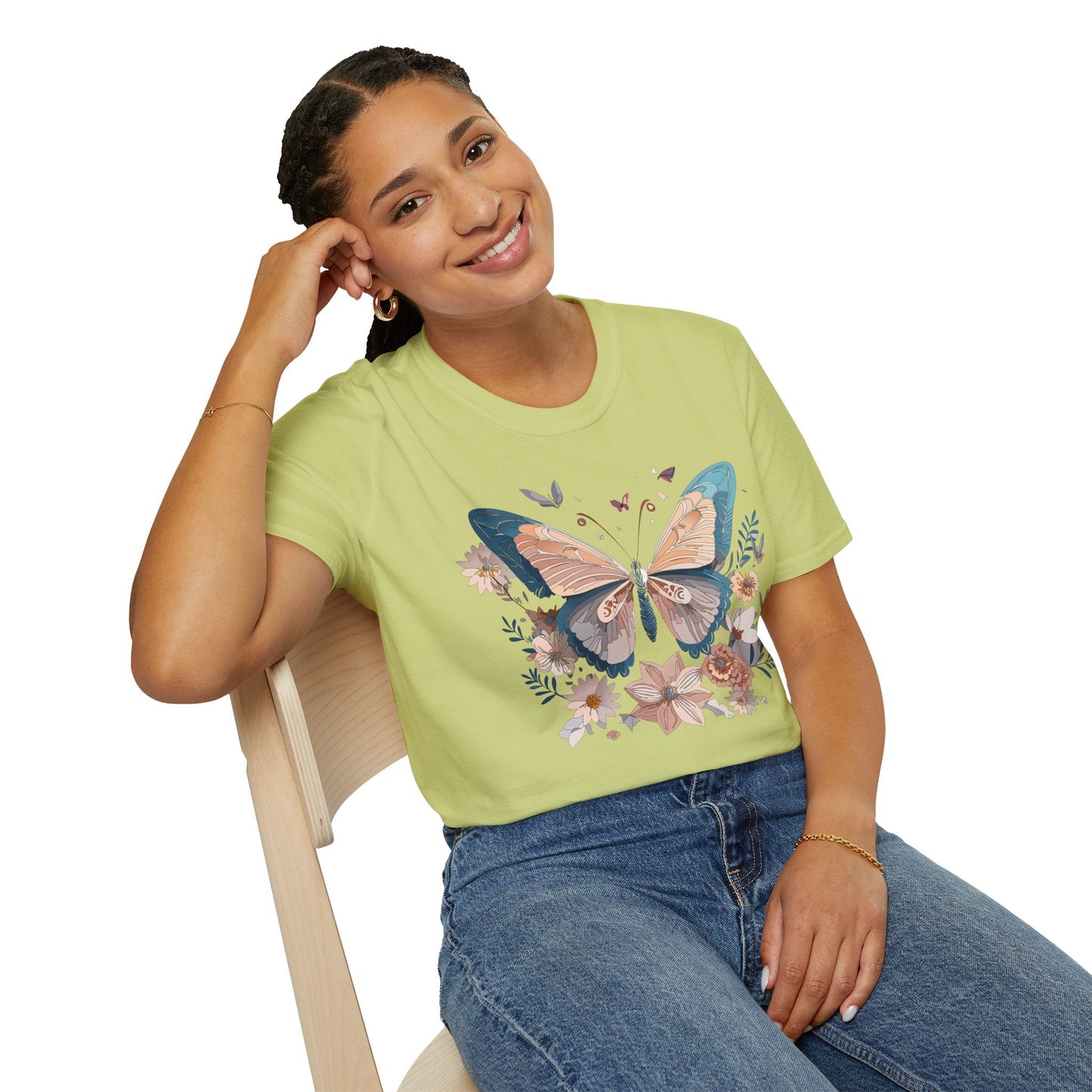 Monarch Butterfly T Shirt Unisex Softstyle Gildan 64000 Tee Lightweight Comfort Fit
