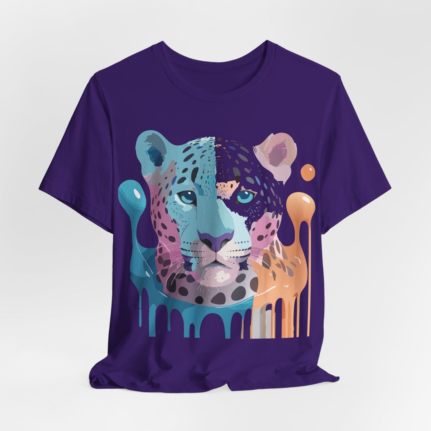 Cheetah Graphic Unisex 100 Cotton Artwork Tee 7
