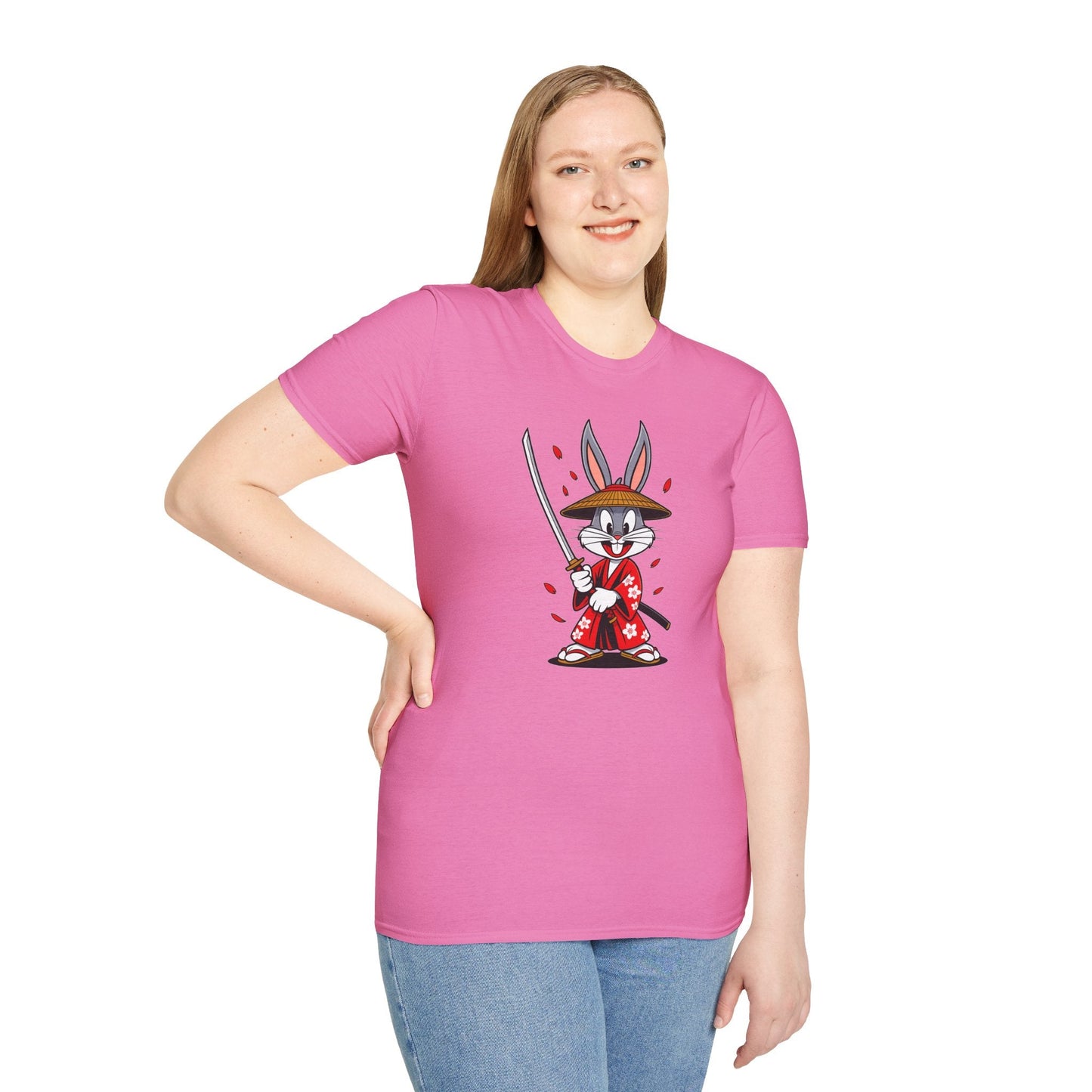 Bugs Bunny Graphic T Shirt Unisex Gildan Softstyle 64000 Cotton Tee Cartoon Animation Design