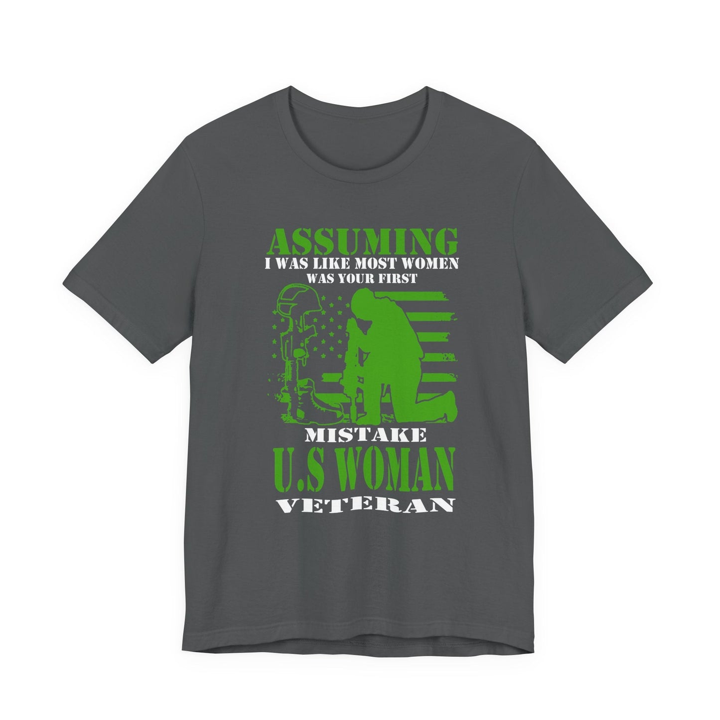 Army Veteran Patriotic Graphic Design Unisex Cotton T-Shirt v45