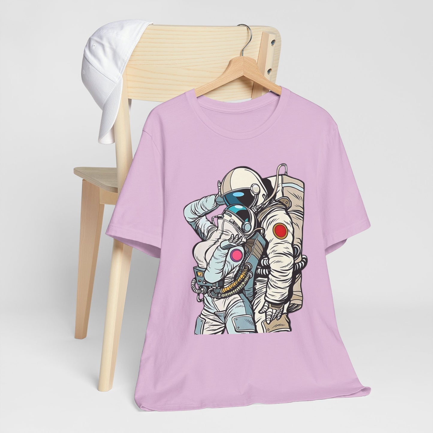 Unisex Astronaut T-shirt, Space Lovers Tee, Cosmic Top, Astronaut Graphic Tee, Cosmos Graphic T-Shirt, Love Shirt Art T-Shirt