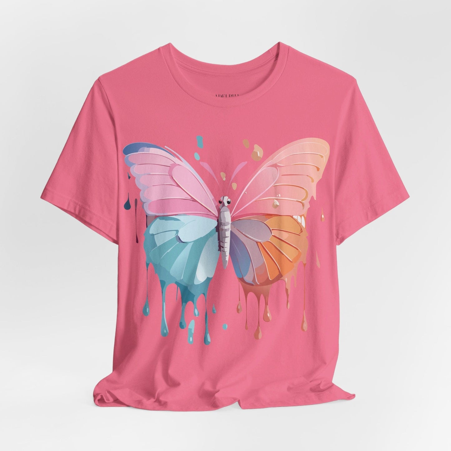 Butterfly Graphic Unisex 100 Cotton Lightweight Vintage Design Jersey Tee 93