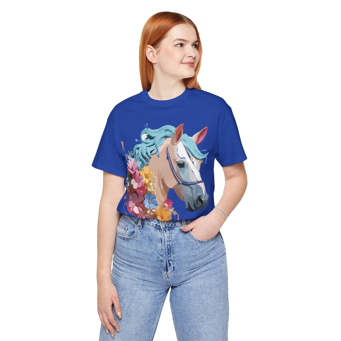 Unisex Horse Graphic Tee From Adelpha Vintage Inspired Art Shirt Short Sleeve Jersey