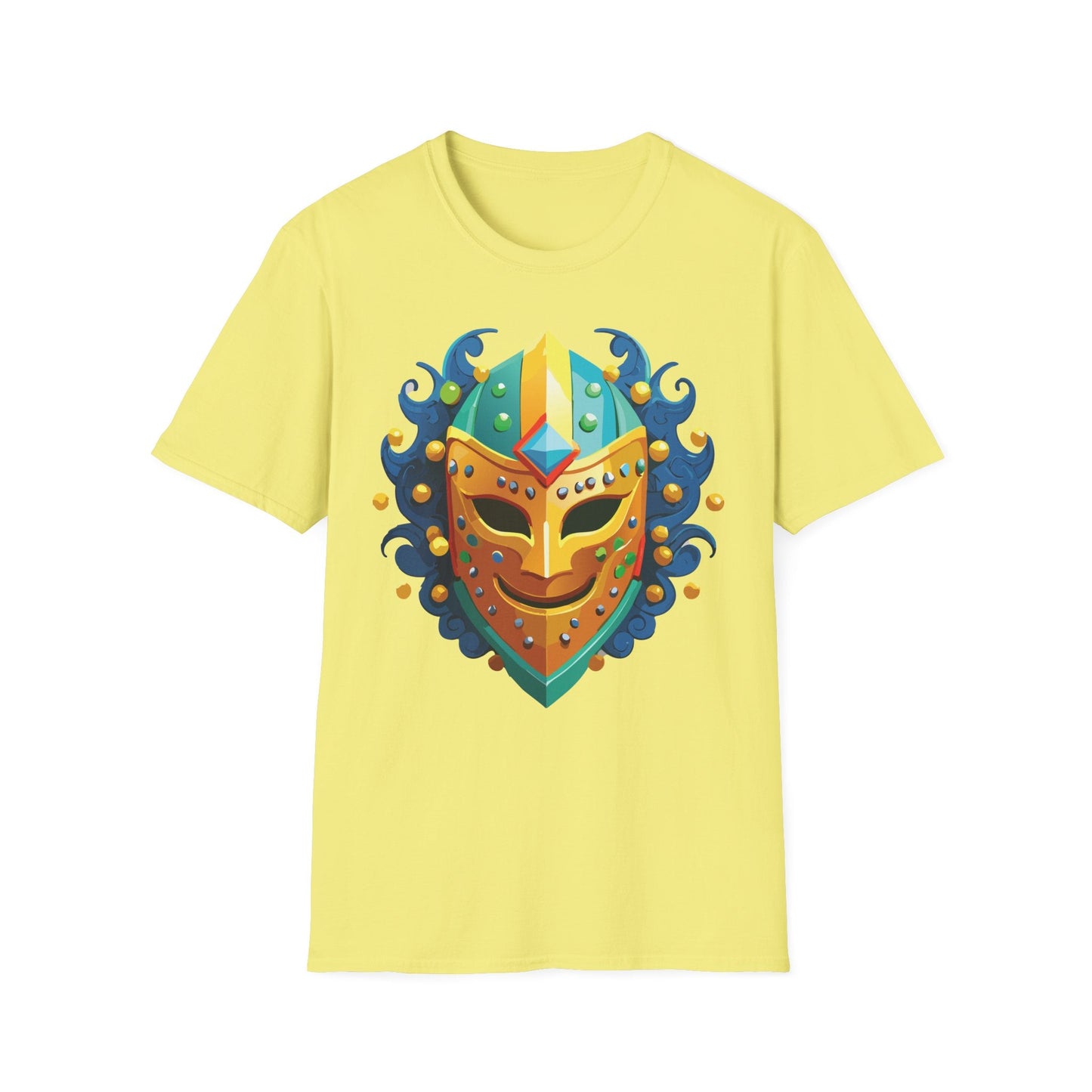 Unisex Mask Tee Shirt Gildan Softstyle 64000 100 Percent Ring Spun Cotton Comfort