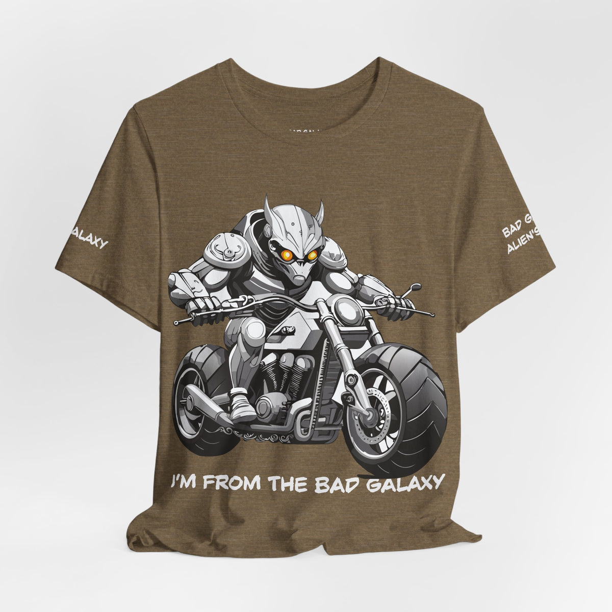 Alien Graphic Unisex Cotton Bella+Canvas Tee with Art Design b79