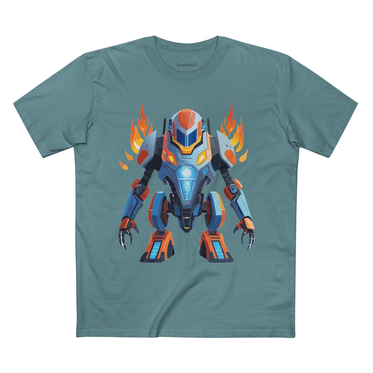 Cyborg Robot Graphic Unisex 100 Cotton Staple Tee 12
