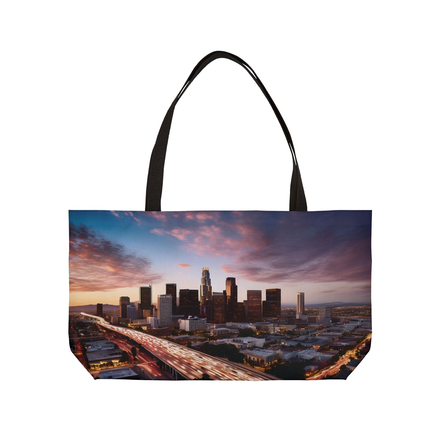 Los Angeles Print Bag High-Quality 100% Spun Poly 24x13 Canvas Art Bag C-04