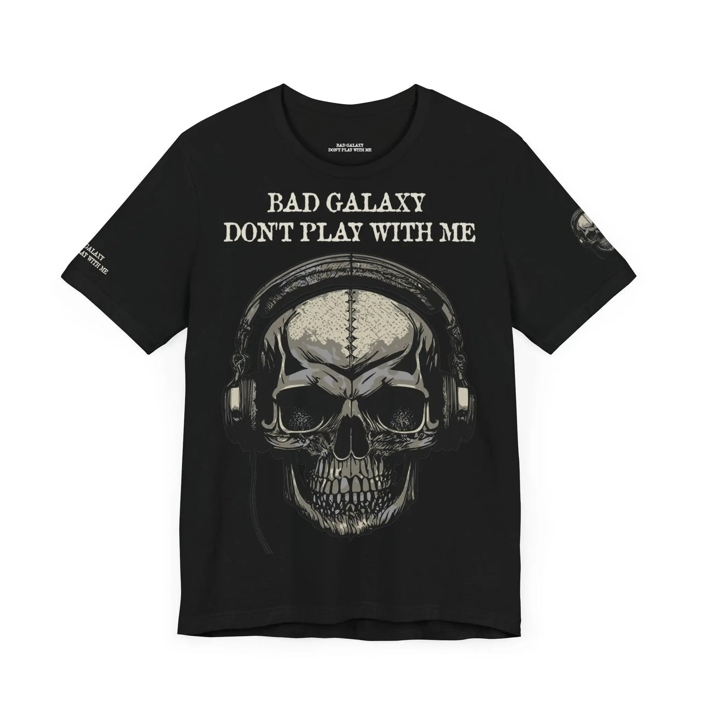 Skull T Shirt From Bad Galaxy 100 Percent Cotton Eco Friendly Made In USA With Durable Stitching