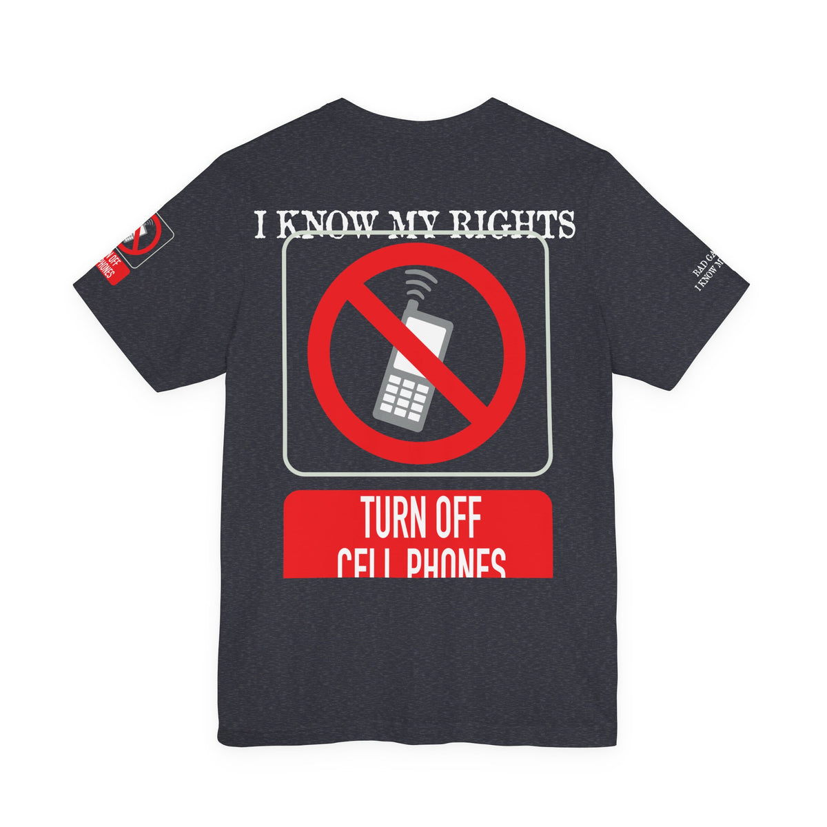 Art Red Stamp Graphic Unisex Cotton Bella+Canvas Tee with Art Design b99