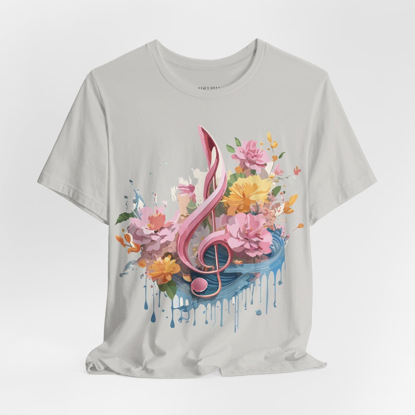 Music Graphic T Shirt Unisex Adelpha Vintage Inspired Art Design Tee Short Sleeve Premium Jersey