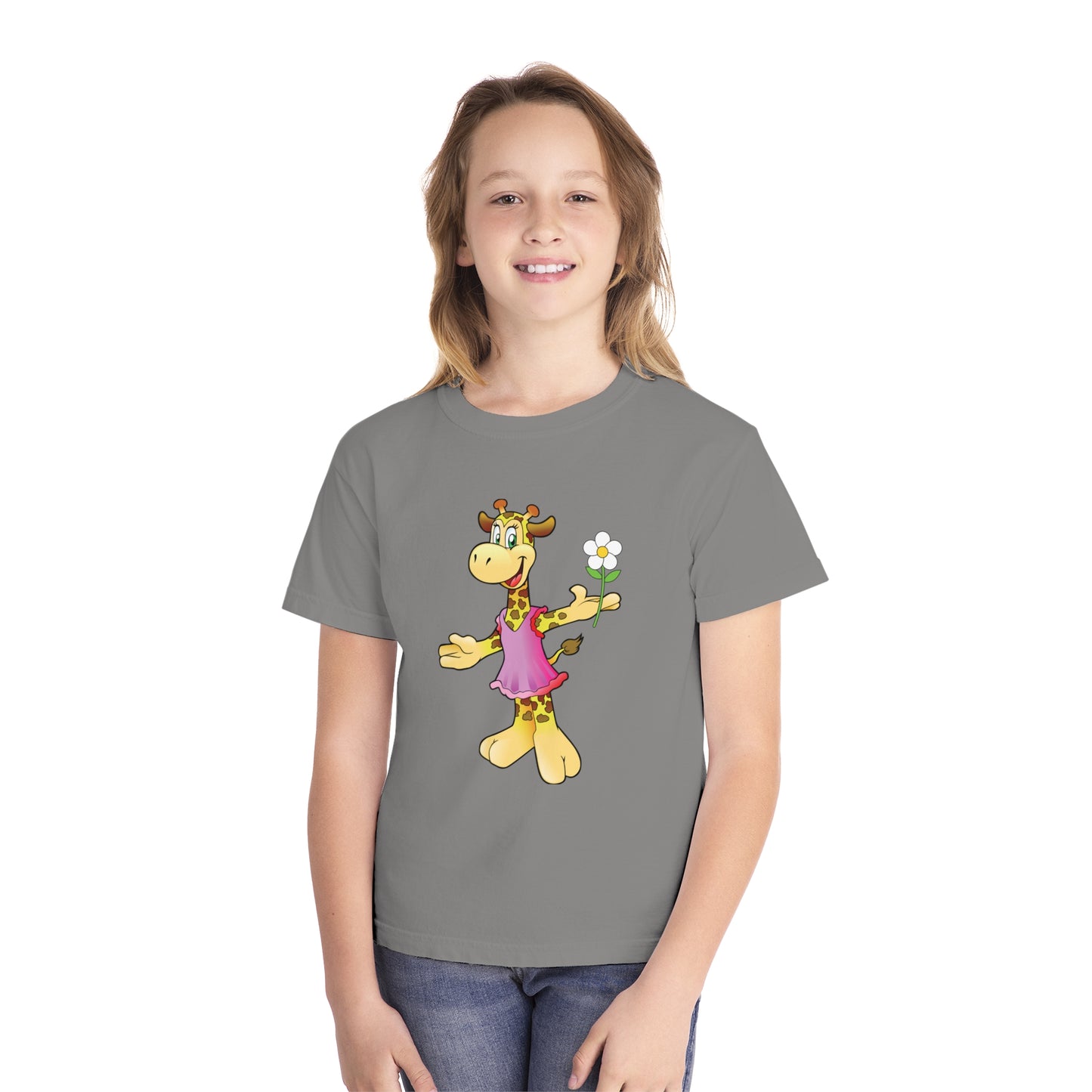 Youth Tee Shirt with Funny Cow