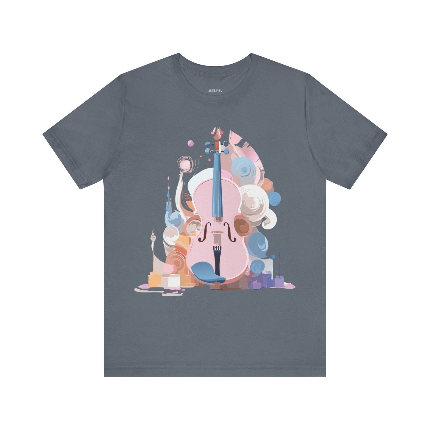 Music T Shirt Unisex Graphic Tee Vintage Inspired Artwork By Adelpha Short Sleeve