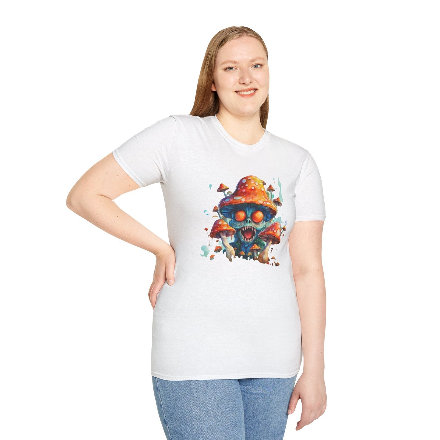Mashroom Tee Shirt Unisex Softstyle 64000 Graphic Tee Funny Mashroom Design Gift