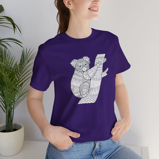 Unisex-T-Shirt mit Tier-Print 