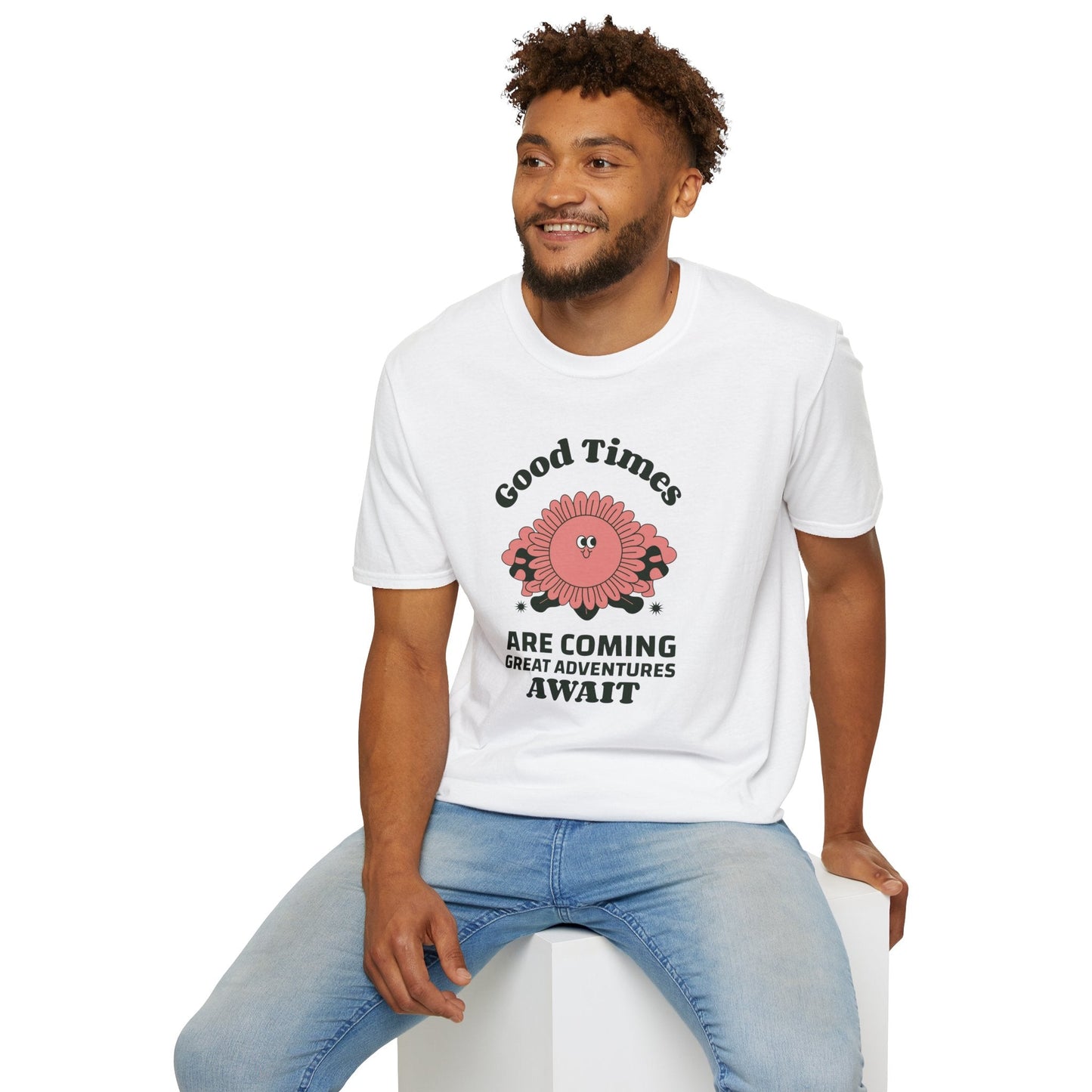 Positive Slogan T Shirts With Positive Words And Good Quotes Unisex Softstyle Cotton Tee Gildan 64000 Ring Spun