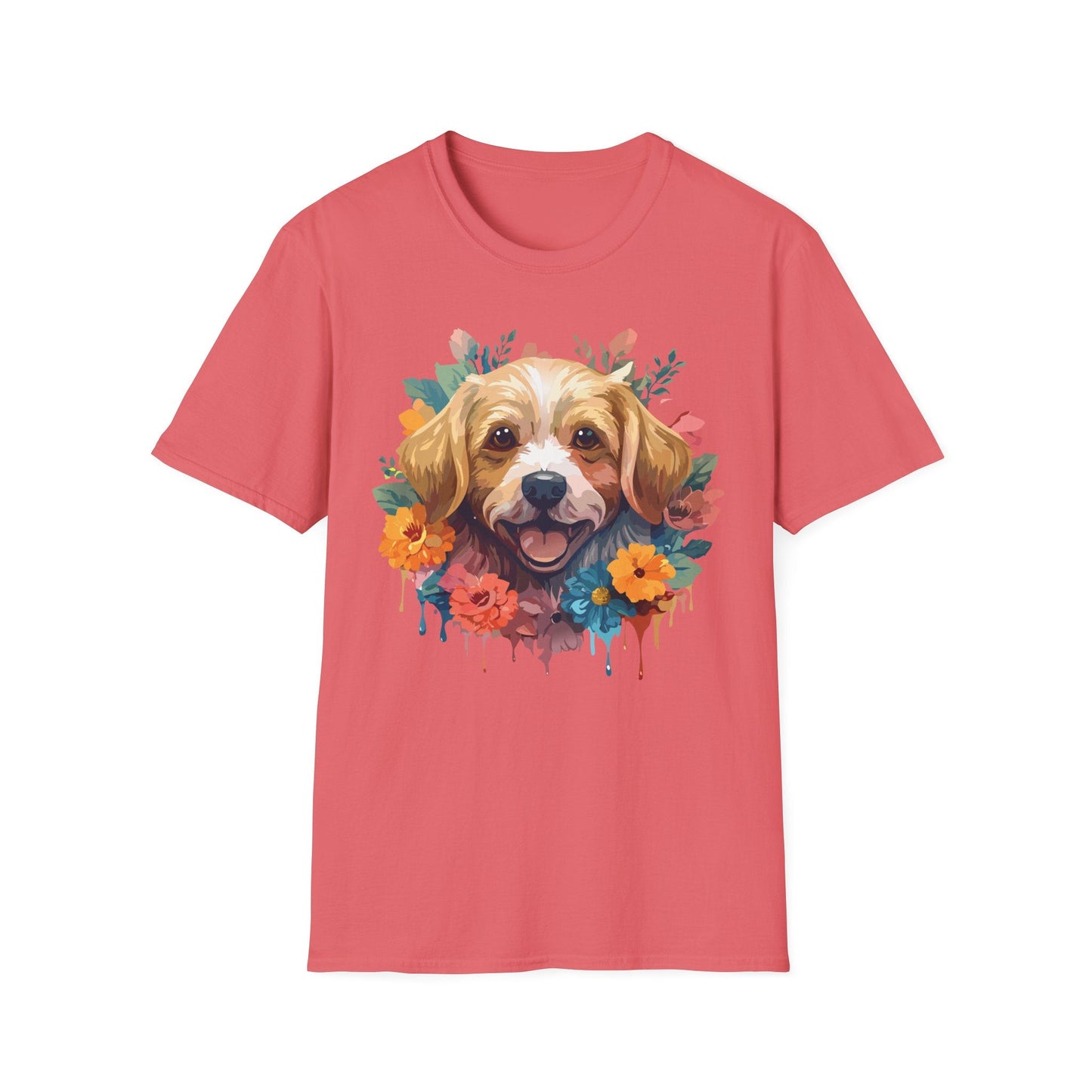 Dog Shirt Unisex Animal Tee Softstyle 64000 Gildan Cotton Tee