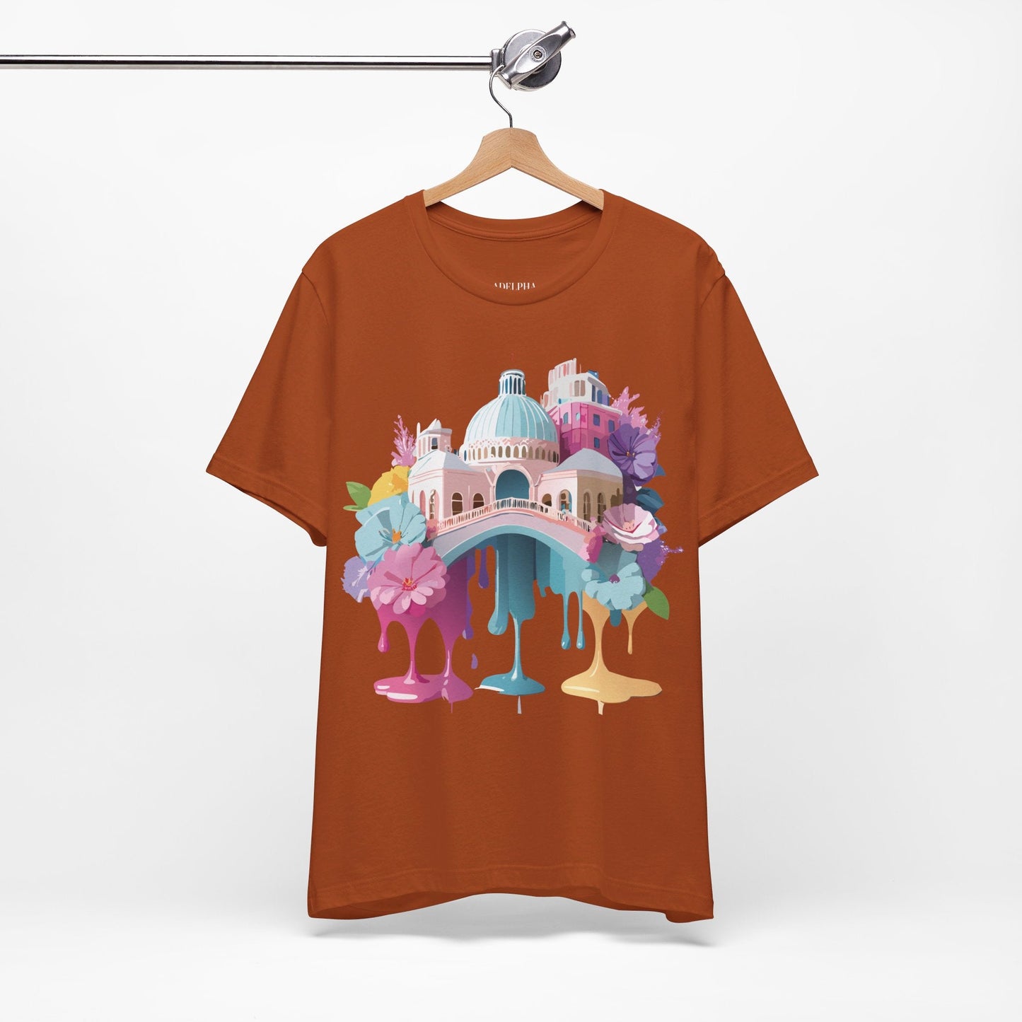 Venice Tourist Graphic Tee Unisex Jersey Short Sleeve Vintage Inspired Artwork Adelpha