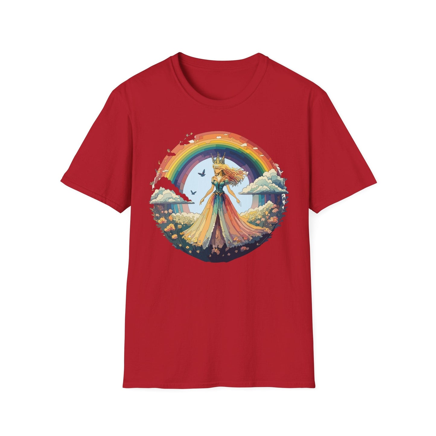 Womens Graphic T Shirt Art Design Tee Softstyle 64000 Unisex Lightweight Cotton Fabric
