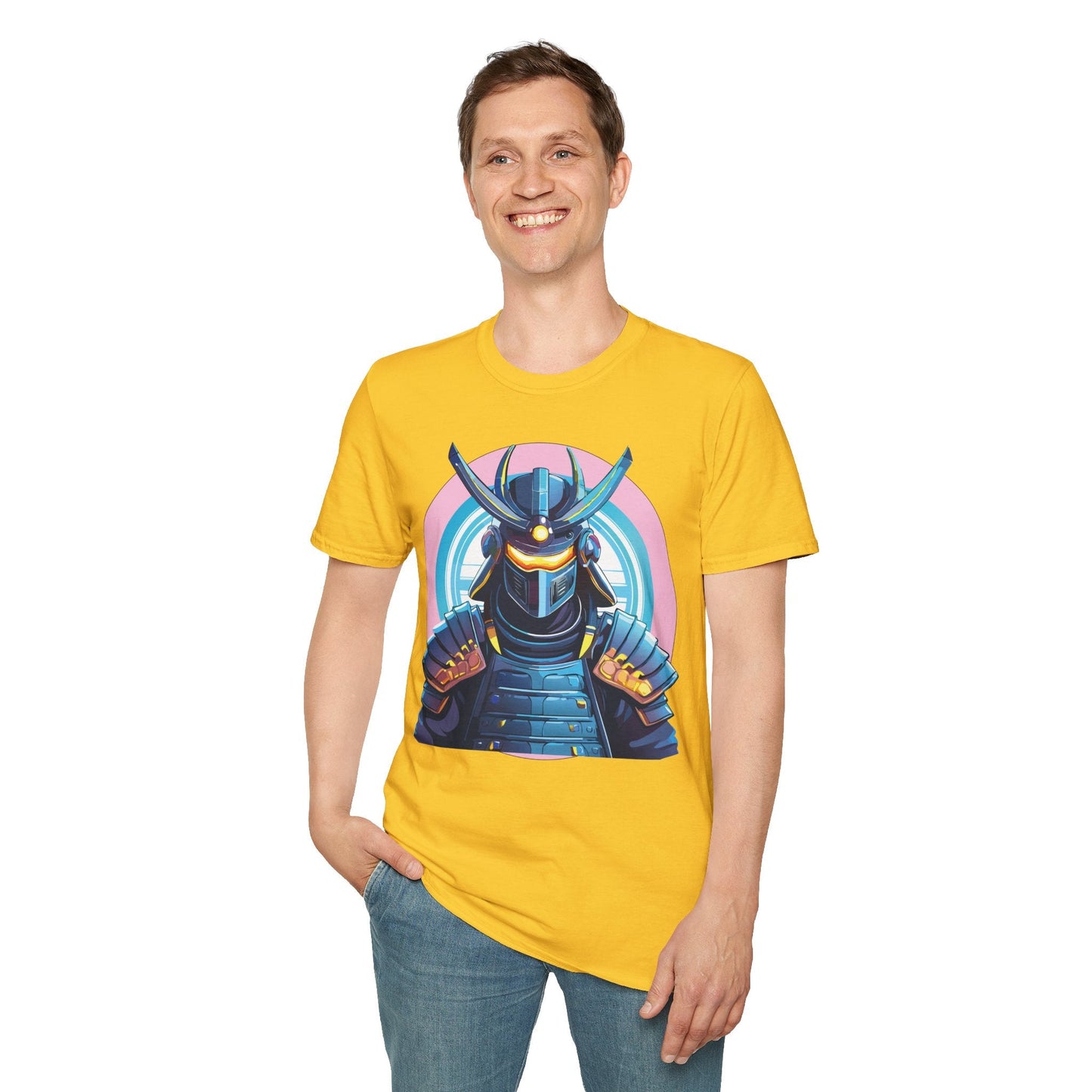 Samurai Shirt Unisex Gildan Softstyle 64000 Tee 100 Percent Ring Spun Cotton Breathable Lightweight