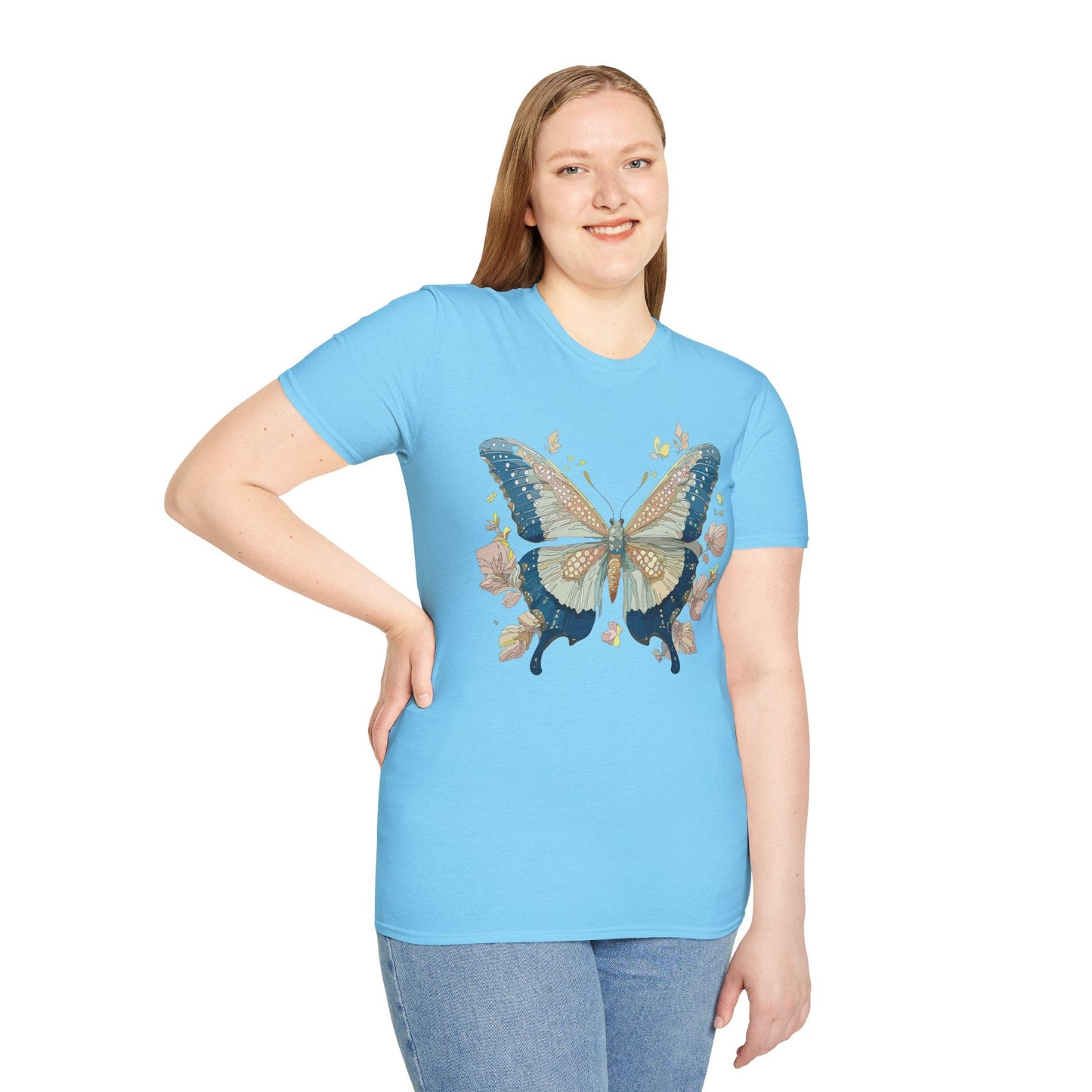 Butterfly Shirt Unisex T Shirt Monarch Butterfly Softstyle Gildan 100 Cotton Tee