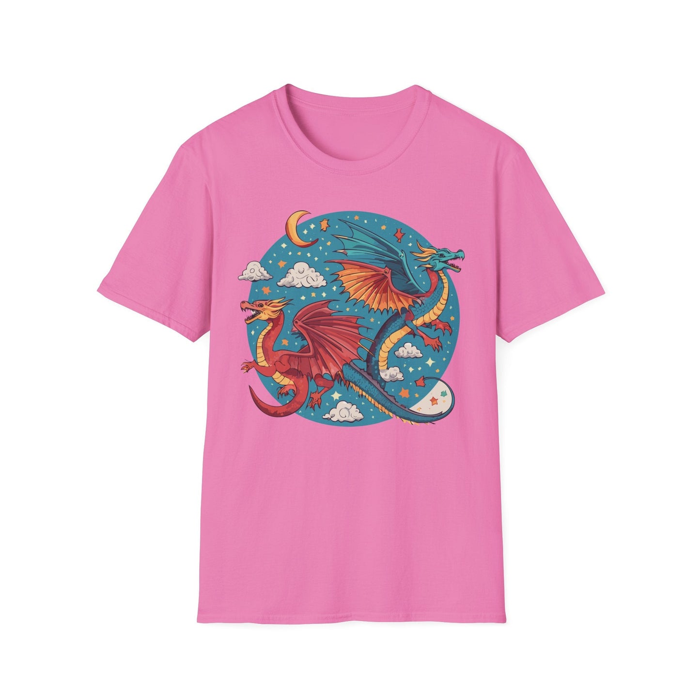 Dragon Graphic Unisex 100 Cotton Tee with Animal Artwork Design 16