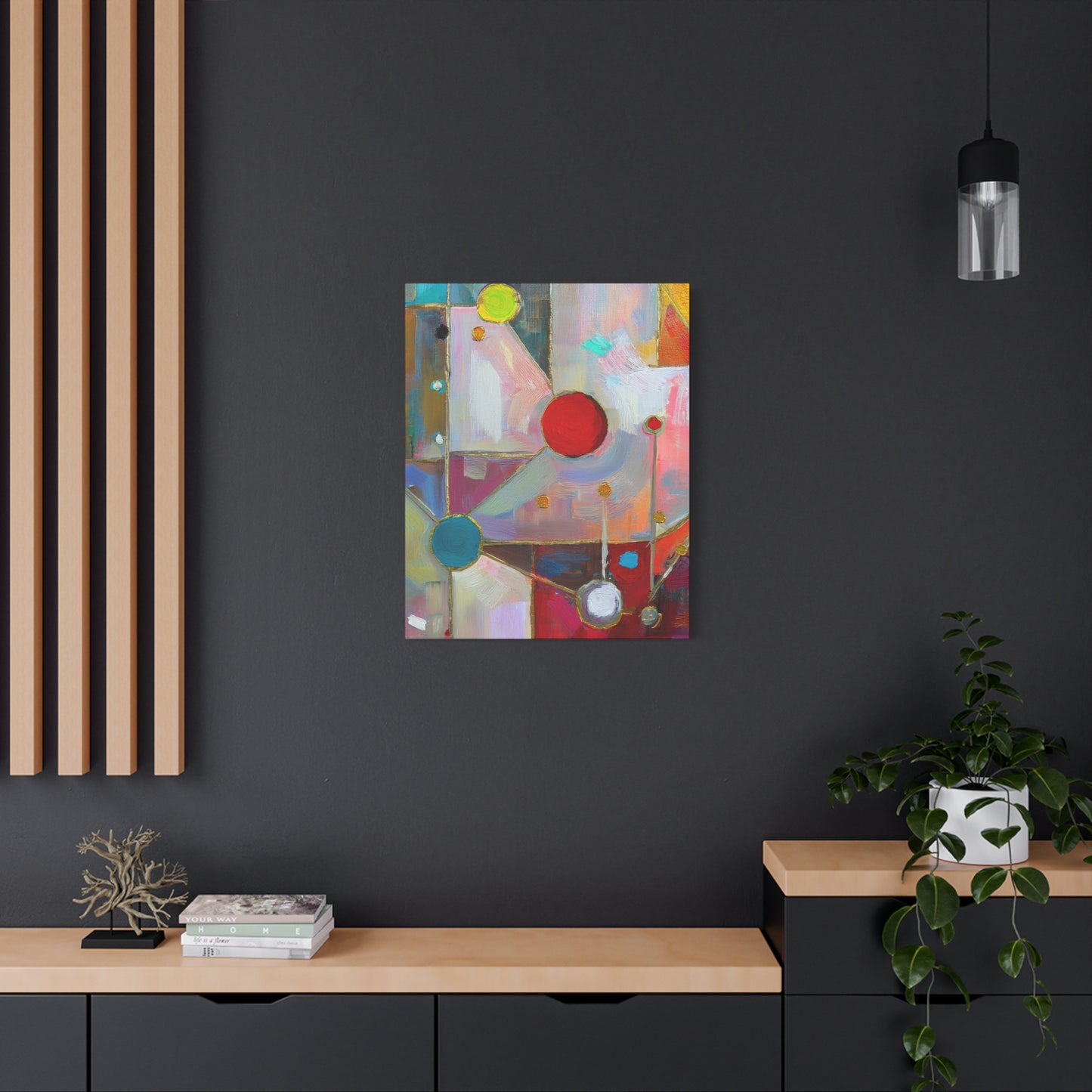 Abstract Oil Painting Print Canvas 20x24,20x30,24x30 24x32,24x36,30x40 32x48,36x48,40x60 Pine-Wood Inner Frame ABS-175
