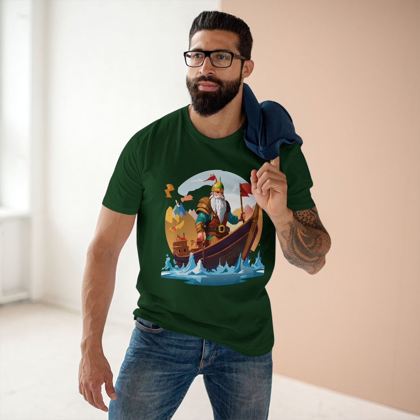 Viking Graphic Unisex 100 Cotton Staple Tee 1