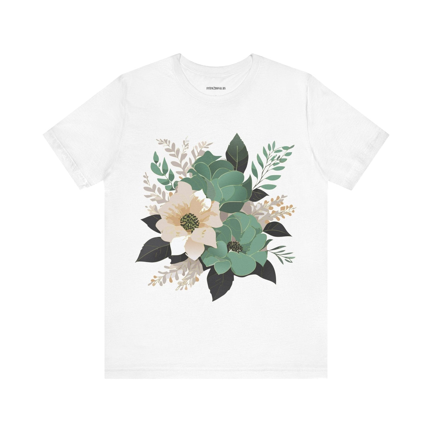 Flowers Shirt Floral Shirt Unisex Jersey Short Sleeve Tee From Flowers Collection Retro2Nova