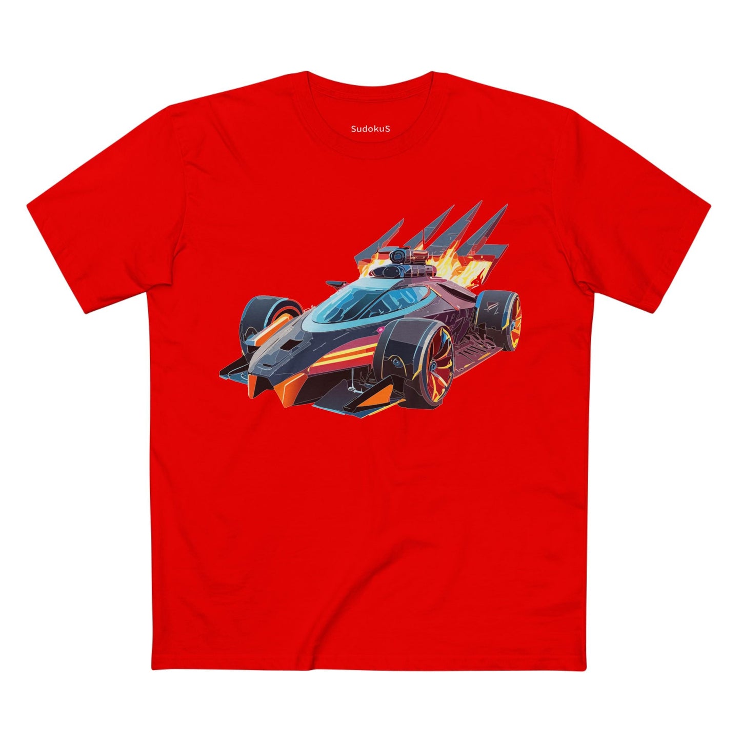 Car Graphic Unisex 100 Cotton Staple Tee 4