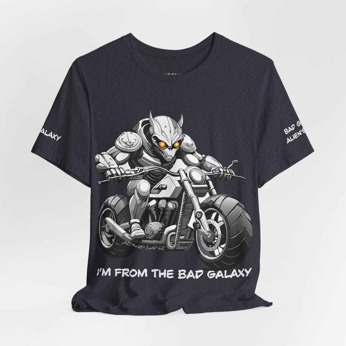 Alien Graphic Unisex Cotton Bella+Canvas Tee with Art Design b79