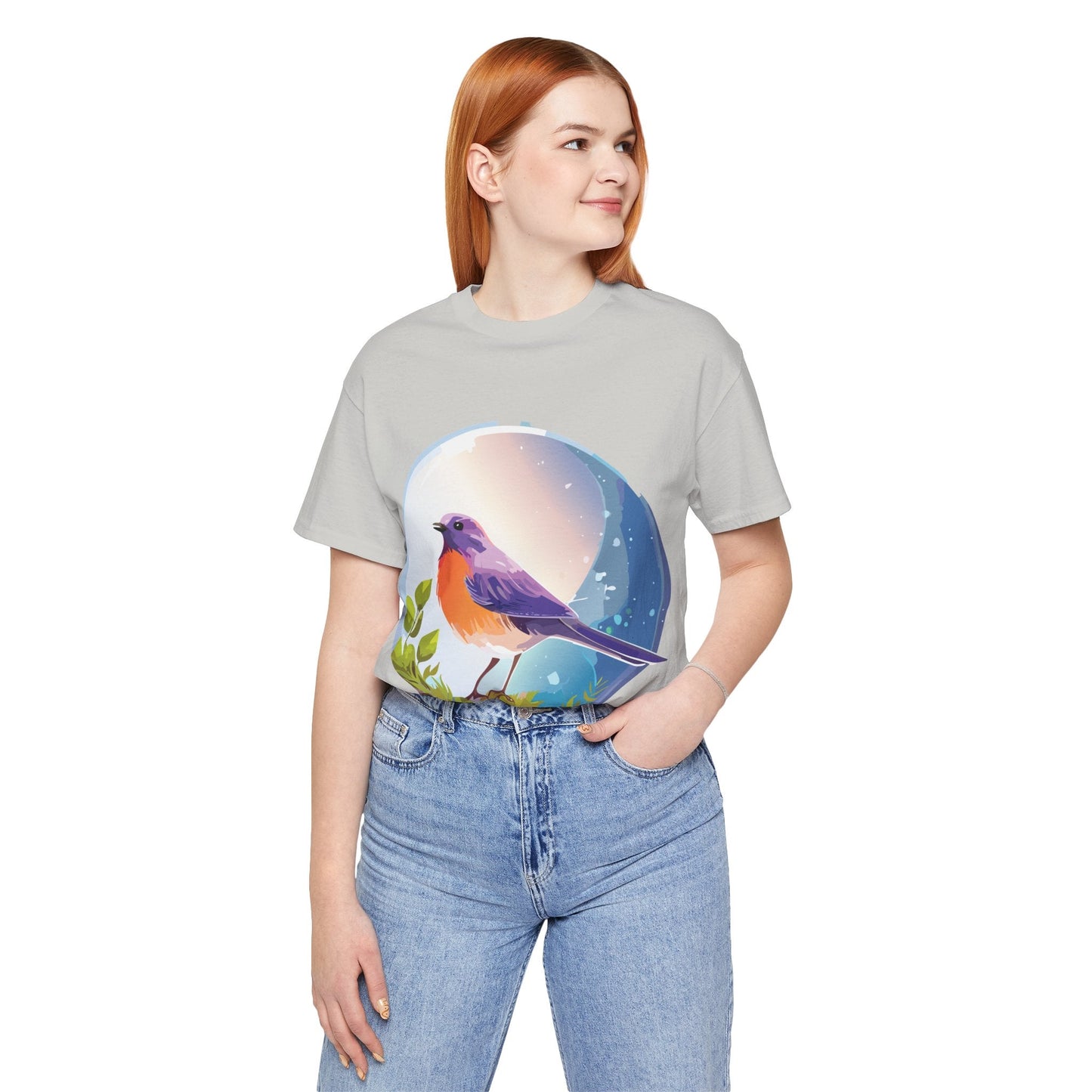 Unisex Animals And Bird Shirt Graphic Cotton T Shirt With Original Retro2Nova Art Premium Short Sleeve Tee