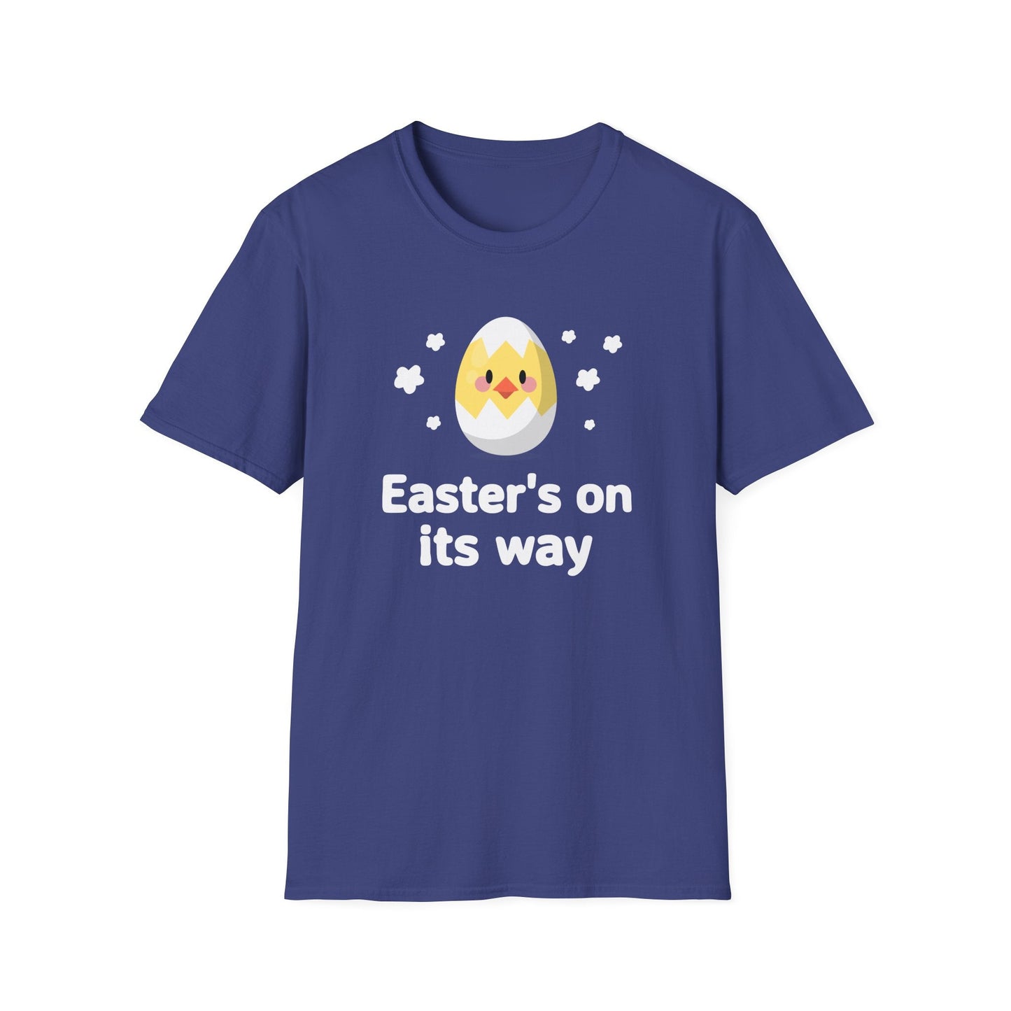 Easter Day T Shirt with Easter Design and Signature Print Unisex Gildan Softstyle Tee One Hundred Percent Cotton